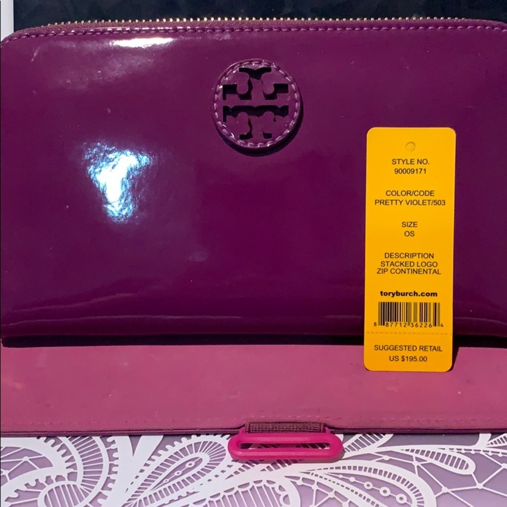 Tory Burch Purple Wallet
